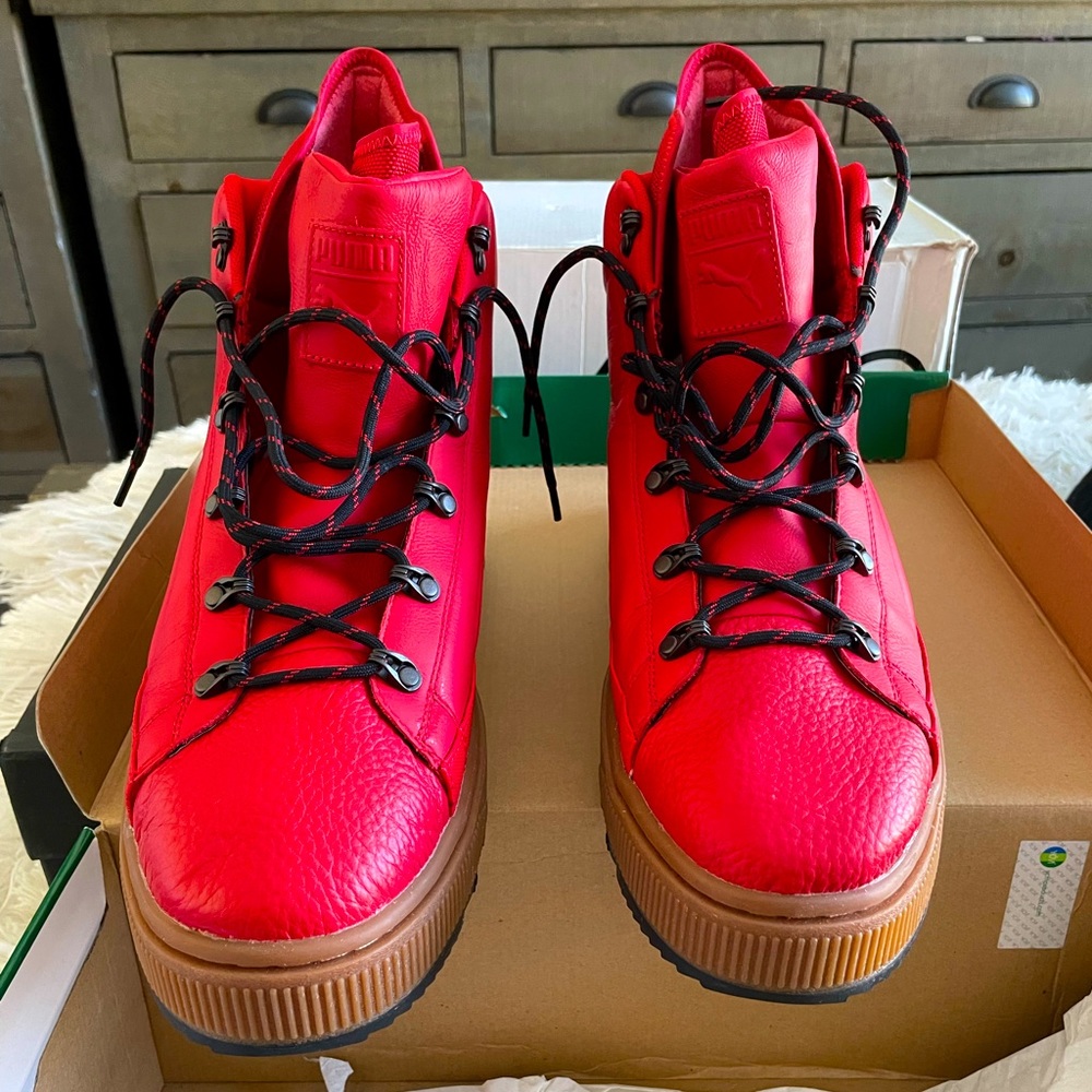 Puma The Ren Boot Waterproof; Men’s in Barbados Cherry, worn once!